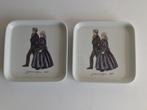 2 gebaksbordjes Groningen klederdracht 1865 Villeroy & Boch, Nieuw, Ophalen of Verzenden, Bord(en), Overige stijlen
