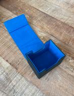 Deckbox voor speelkaarten - Zwart met blauwe binnenkant, Ophalen of Verzenden, Nieuw, Overige typen