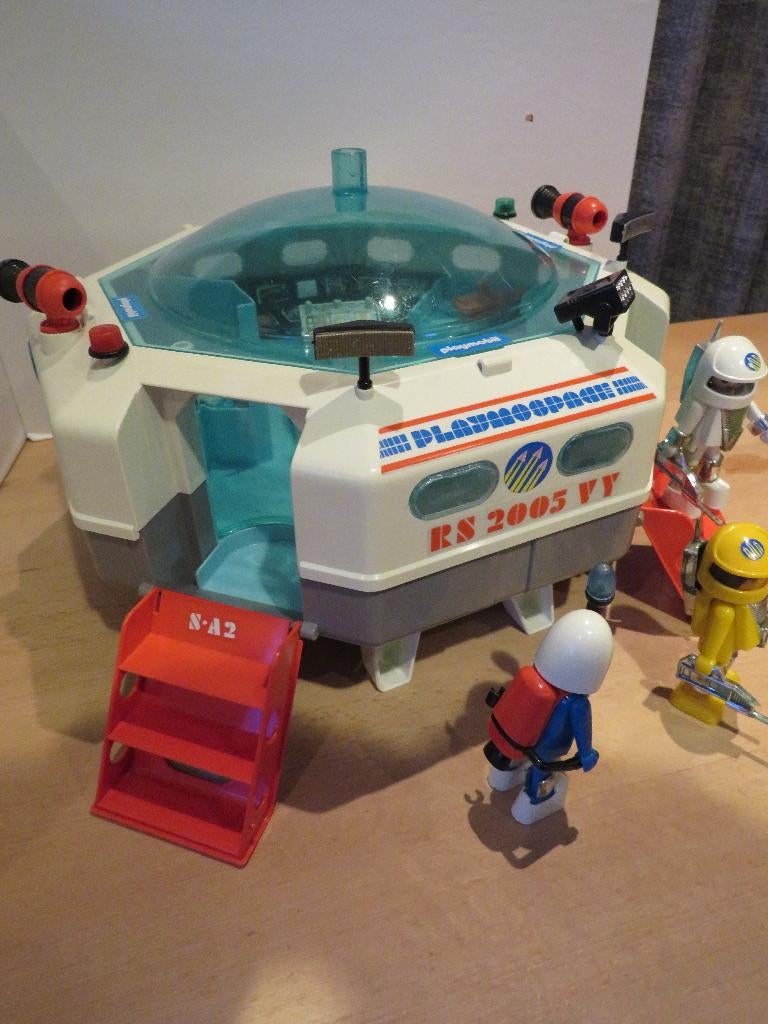 Base Spatiale Playmobil 3536 – Espace – Vintage 1980 – Occasion – Personnages Inclus
