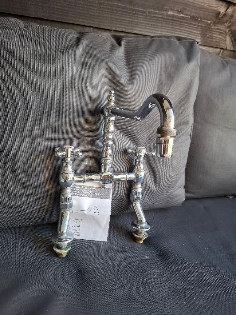 Keukenkraan klassieke nostalgische bridge mengkraan, Ophalen, Gebruikt, Overige kleuren, 50 tot 100 cm