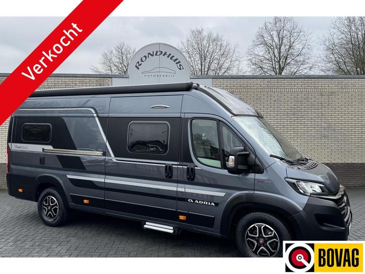 Adria Twin Supreme 640 SLB 160 pk AUTOMAAT 9-Traps Euro6 Fia, Caravans en Kamperen, Campers, Bedrijf, tot en met 2, Buscamper of Camperbus