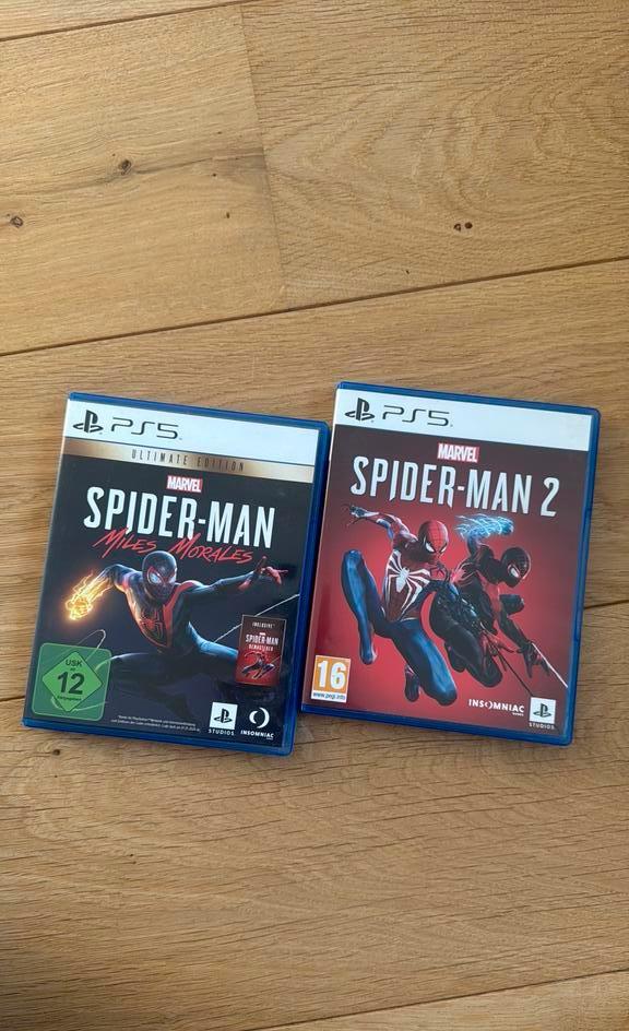 Spiderman 2 & spiderman miles morales. PS5, Spelcomputers en Games, Games | Sony PlayStation 5, Ophalen of Verzenden, Zo goed als nieuw