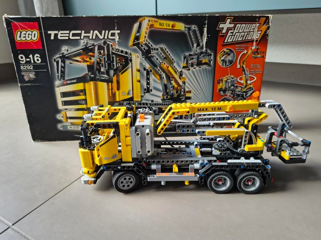 Lego Technic 8292 hoogwerker/kiepwagen, Lego, Ophalen of Verzenden, Zo goed als nieuw, Inclusief doos