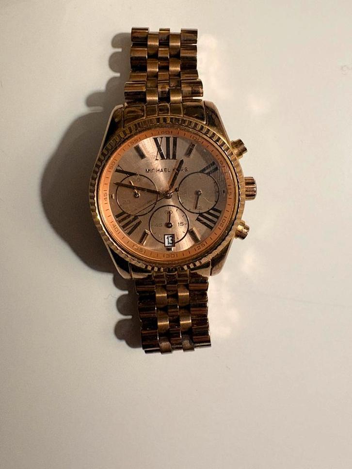 Michael Kors horloge, Sieraden, Tassen en Uiterlijk, Horloges | Dames, Zo goed als nieuw, Polshorloge, Overige merken, Staal, Staal