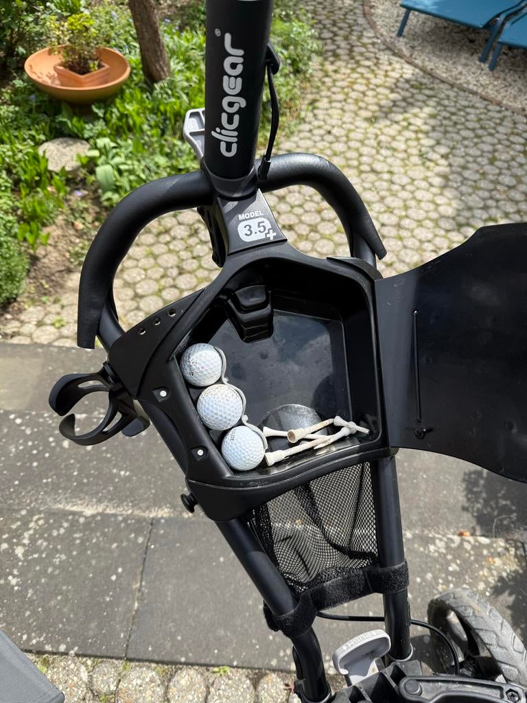 Clicgear 3.5+ golftrolley plus golftas, Sport en Fitness, Golf, Ophalen of Verzenden, Gebruikt, Golfkar, Overige merken