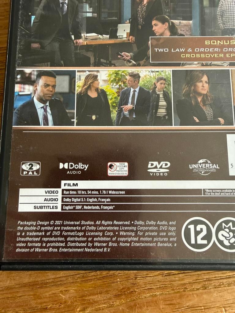 Law & Order: Special Victims Unit svu complete seizoen 22, Cd's en Dvd's, Dvd's | Tv en Series, Vanaf 12 jaar, Verzenden, Gebruikt