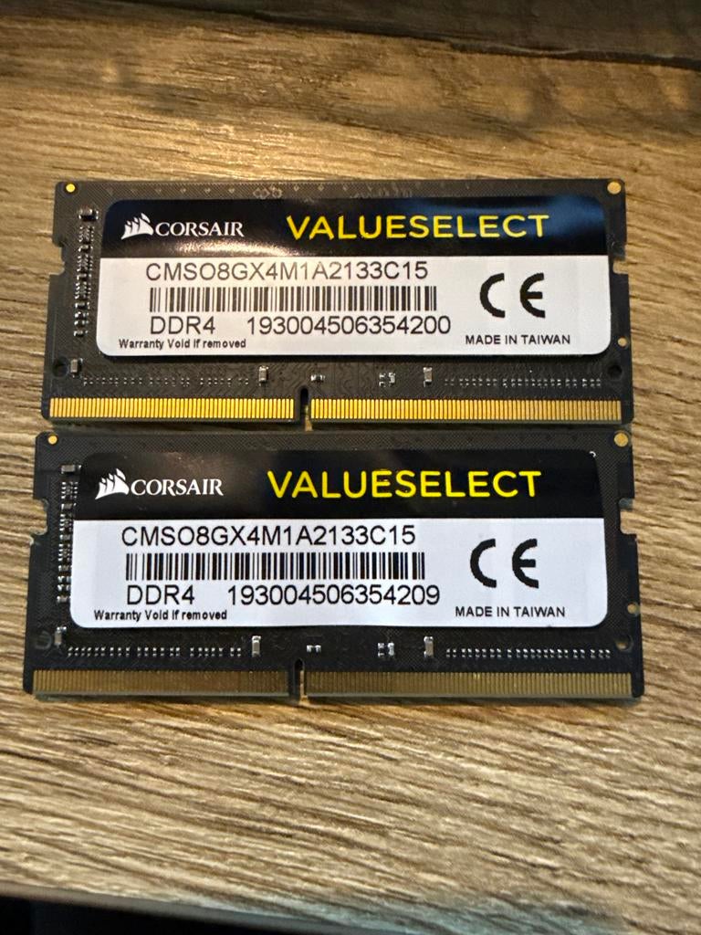 Corsair ValueSelect DDR4 RAM 2x8GB, Computers en Software, RAM geheugen, DDR4, Nieuw, Ophalen of Verzenden, Laptop