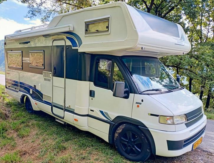 6 persoons Fendt alkoof camper, Caravans en Kamperen, Campers, Particulier, meer dan 6, Half-integraal, Hobby, Fiat, Diesel, Handgeschakeld