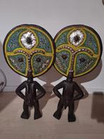 Uniek paar Ashanti beelden uit Congo (DRC), Ophalen of Verzenden