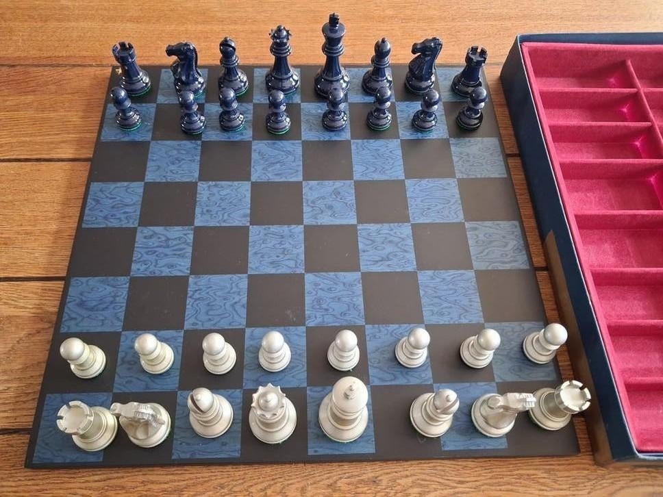 RCR Terry schaakspel vintage groot verzwaard, Ophalen of Verzenden