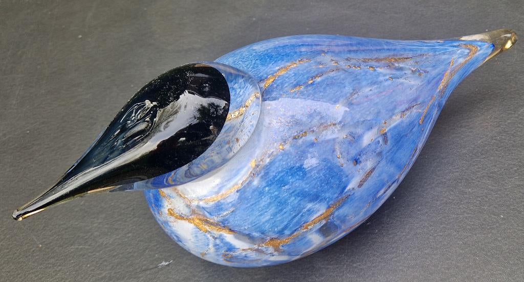 Artistieke GROTE mooie watervogel glaskunst uit Scandinavië?, Ophalen of Verzenden