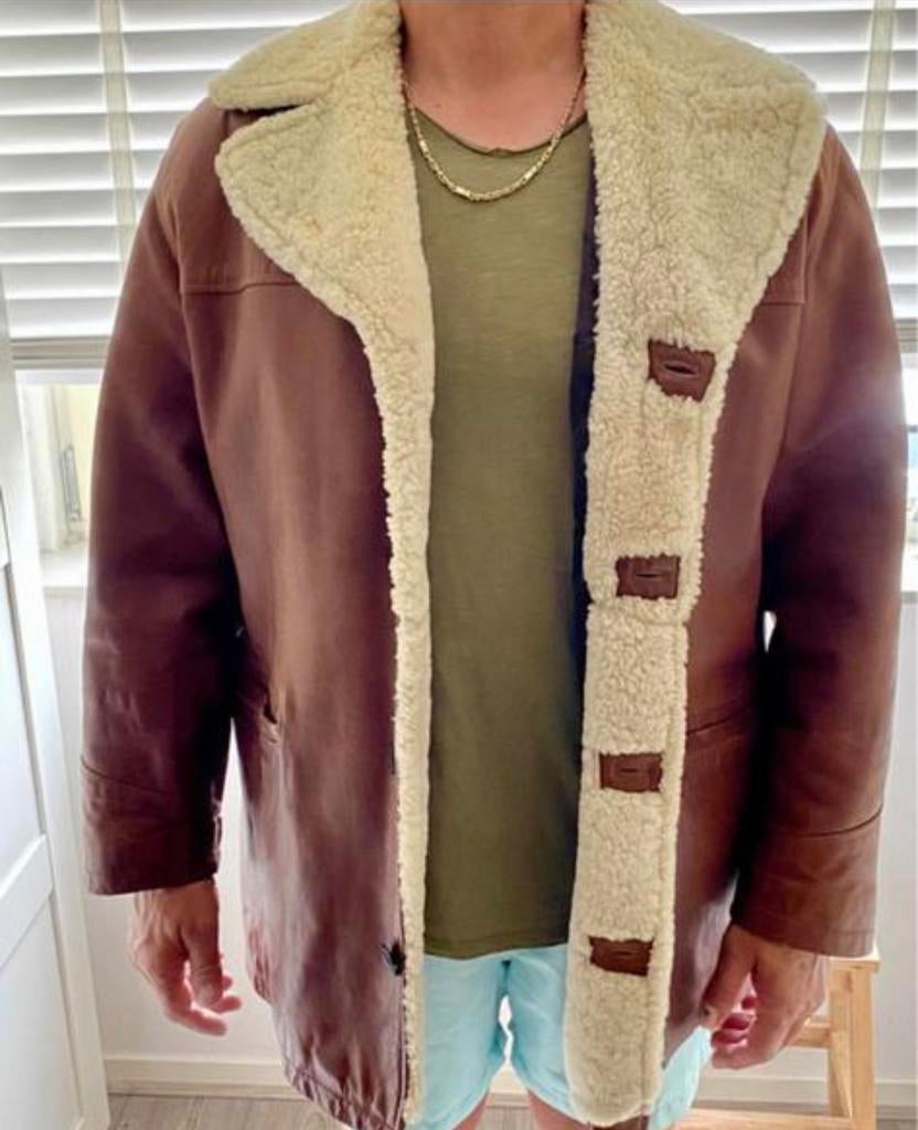 Vintage lammy, Ophalen, Zo goed als nieuw, Maat 56/58 (XL), Bruin