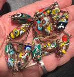 Antieke Murano Ercole Moretti millefiori aventurine ketting, Ophalen of Verzenden, Overige materialen, Ketting