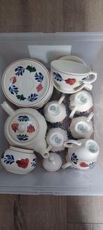 Boerenbont servies, theepot, kopjes en schotels, Ophalen