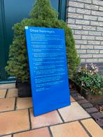 Emaille bord NS centraal station trein treinstation treinen, Ophalen of Verzenden, Zo goed als nieuw, Reclamebord