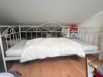 Mooi 1pers bed incl matras en lattenbodem, 90 cm, Eenpersoons, Wit, Ophalen of Verzenden