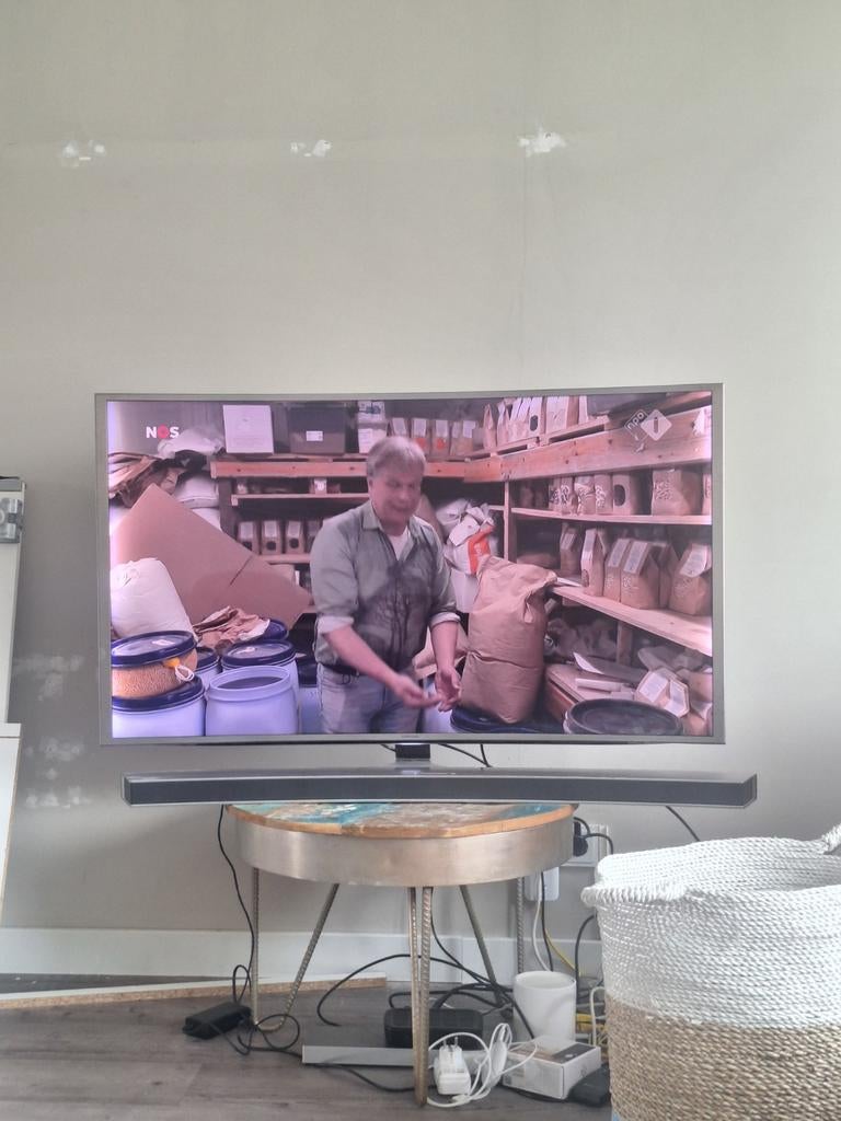 Samsung curved tv met curved soundbar, Ophalen of Verzenden