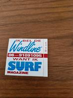 6929 Windline Surf Magazine Sticker, Ophalen of Verzenden, Zo goed als nieuw