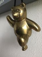 Messing wandhaakje in de vorm van een beer, Antiek en Kunst, Ophalen of Verzenden