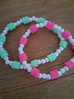 Zelfgemaakte Armbandjes met Kralen - Uniek en Kleurrijk, Sieraden, Tassen en Uiterlijk, Armbanden, Wit, Kunststof of Plastic, Nieuw
