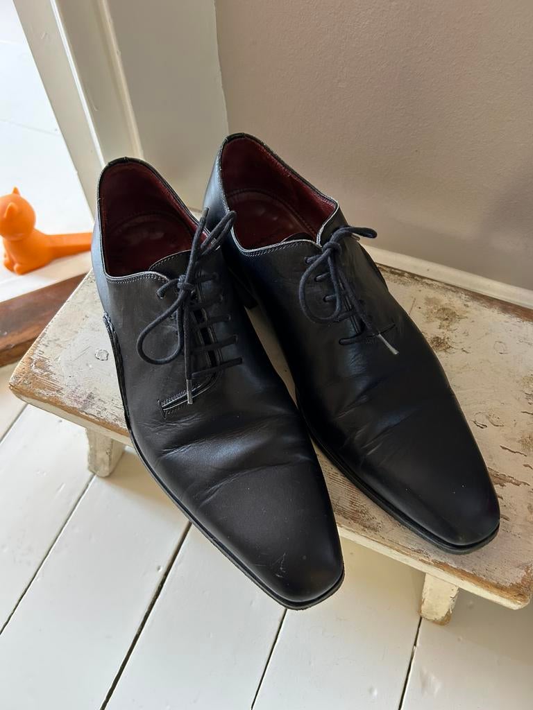 Magnanni heren schoenen maat 39, Verzenden, Zo goed als nieuw, Zwart
