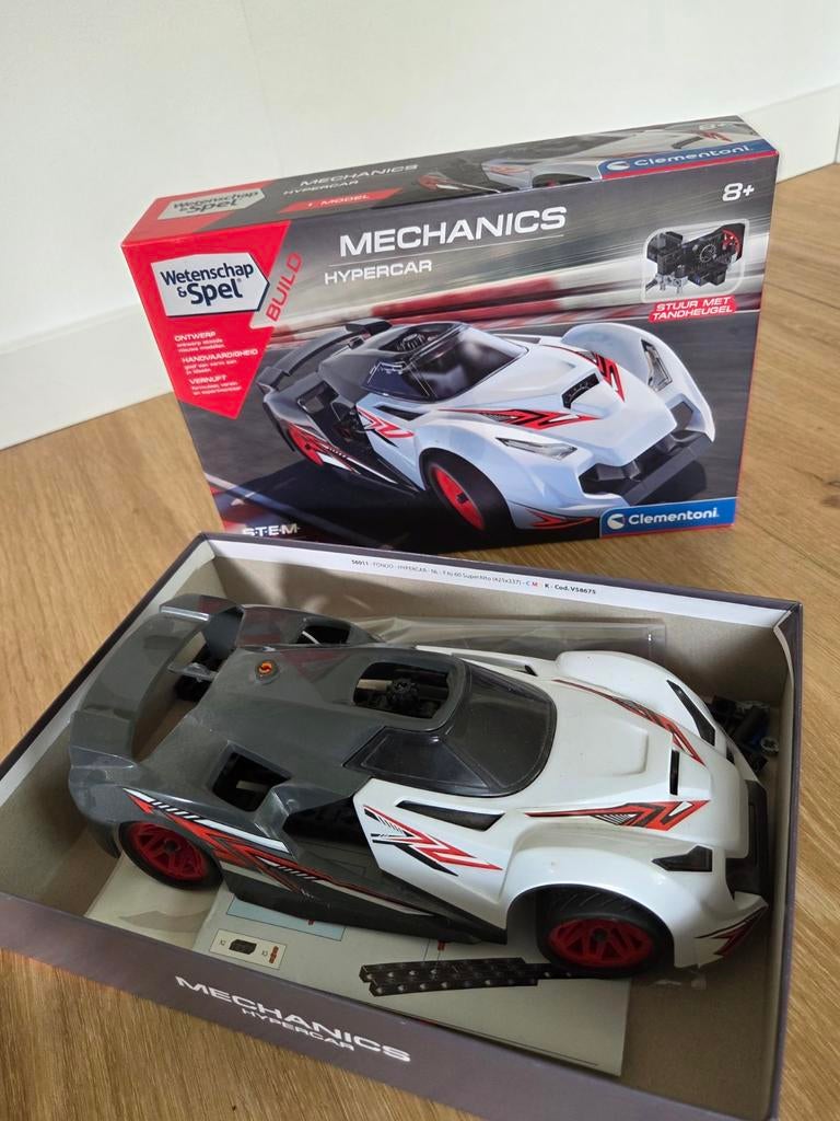 Clementoni Mechanics Hypercar Bouwpakket, Ophalen of Verzenden, Zo goed als nieuw