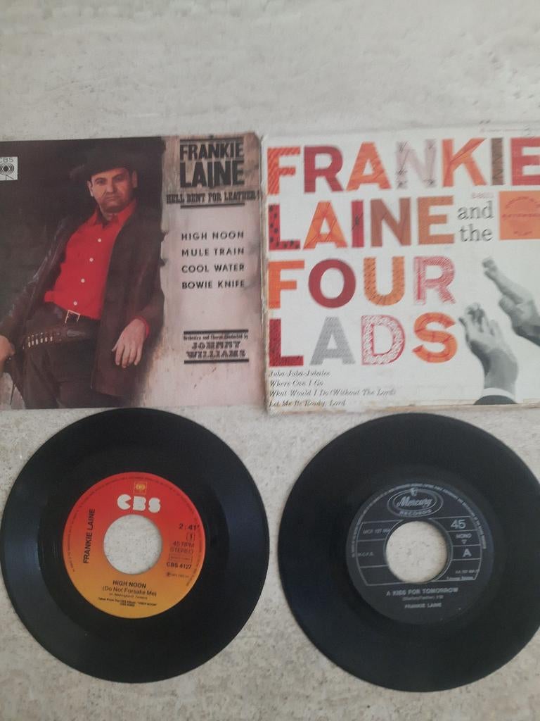 4x vinyl singels van Frankie Laine, Ophalen of Verzenden, Zo goed als nieuw, Overige formaten