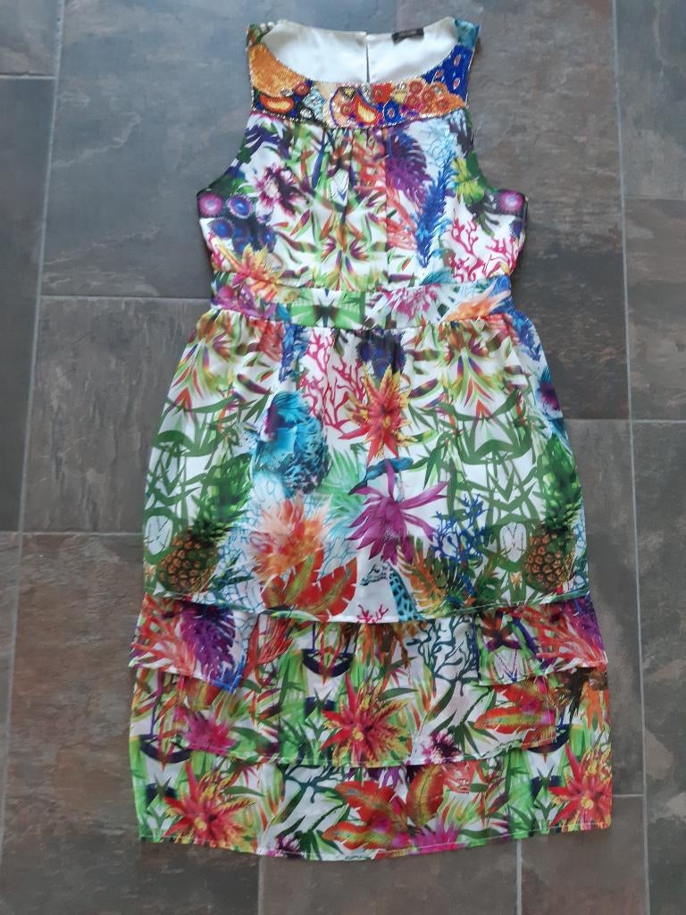 Nieuw Jurk maat L merk Fracomina is nieuw iets moois, Wit, Nieuw, Ophalen of Verzenden, Onder de knie