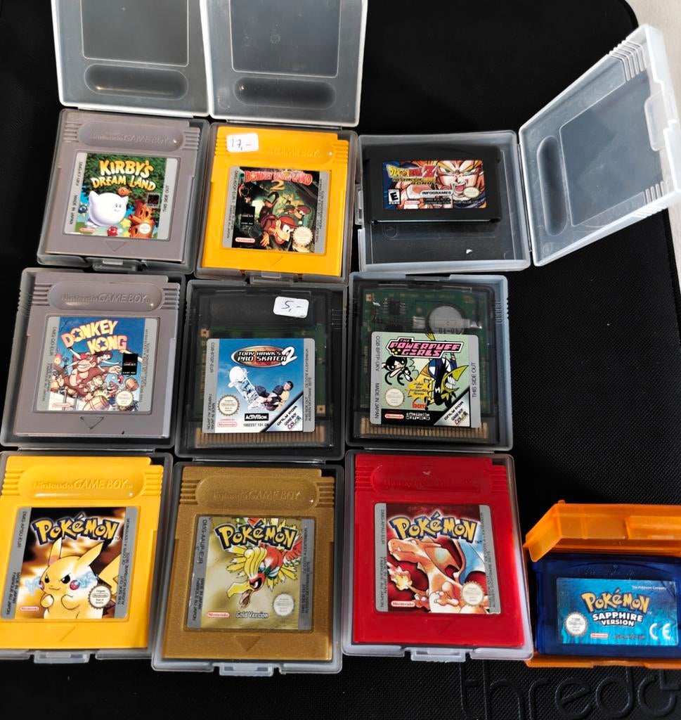 Game Boy (Advance) Games aangeboden, zie omschrijving, 200, Spelcomputers en Games, Games | Nintendo Game Boy, Gebruikt, Verzenden