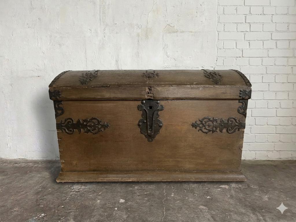 Eiken dekenkist 17e/18e eeuw, Antiek en Kunst, Ophalen