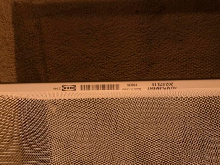 2 x IKEA KOMPLEMENT Draadmand - Wit (202.573.15), Huis en Inrichting, Kasten | Overige, Gebruikt, Ophalen