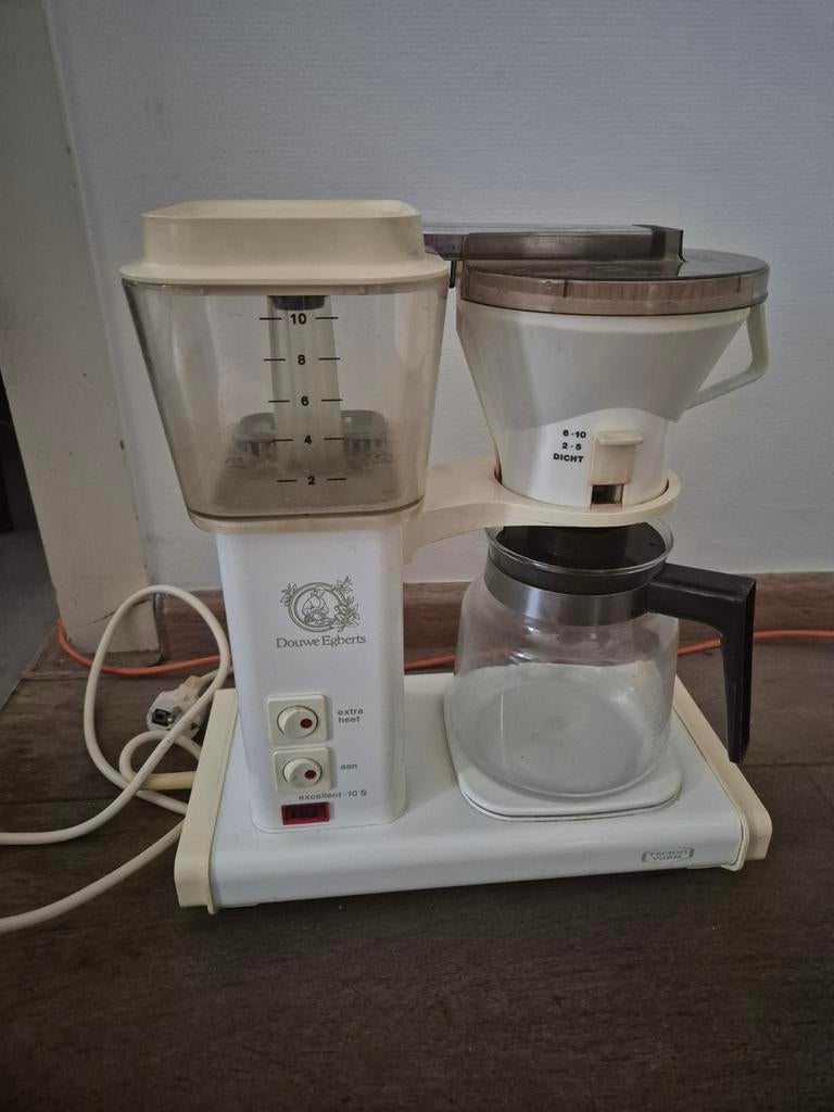 Moccamaster Douwe Egberts, compleet, Witgoed en Apparatuur, Koffiezetapparaten, Gebruikt, Gemalen koffie, Koffiemachine, 10 kopjes of meer
