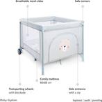 Opvouwbare kinderbox, Kinderen en Baby's, Boxen, Ophalen, Zo goed als nieuw, Vierkant, Wieltjes