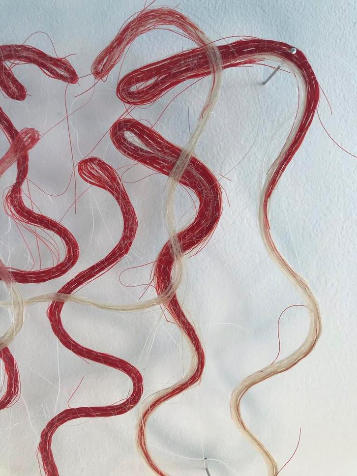 Marian Bijlenga, object van paardenhaar, Antiek en Kunst, Kunst | Overige Kunst, Ophalen