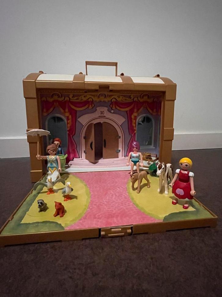 Playmobil meeneem prinsessen koffer, Kinderen en Baby's, Speelgoed | Playmobil, Gebruikt, Complete set, Ophalen of Verzenden