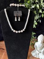 Parel sieraden set, Verzenden, Nieuw, Overige materialen, Verstelbaar