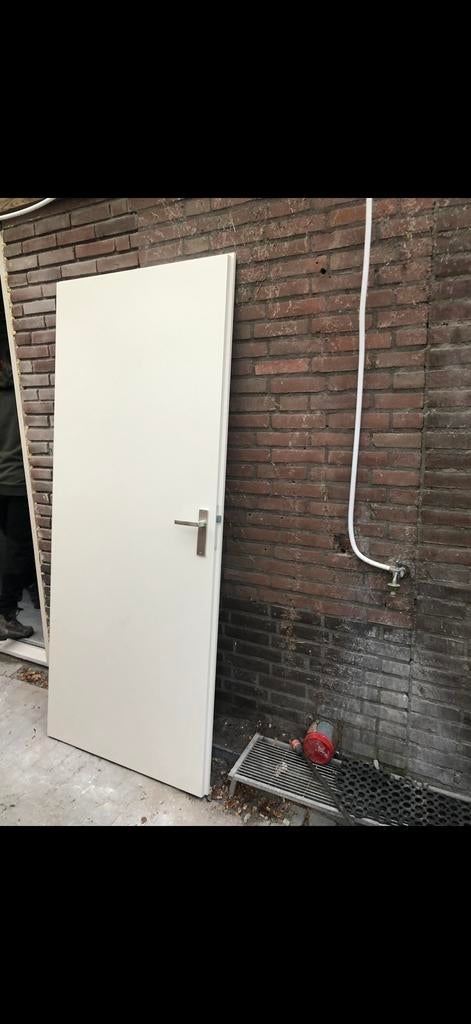 houten opdekdeur linksdraaiend 201x83 cm, Huis en Inrichting, Ophalen, Gebruikt