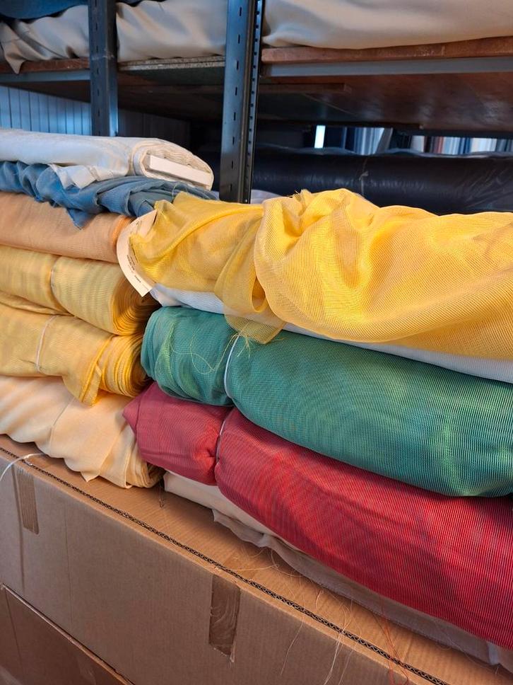 Vitrage kamerhoog + LB, € 2,- per meter!!, Huis en Inrichting, Stoffering | Gordijnen en Lamellen, Nieuw, Ophalen of Verzenden