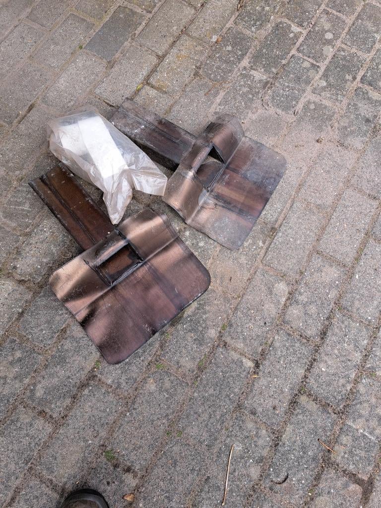 Loden uitloop/plakplaat., Steen of Klei, Zwart, Nieuw, Ophalen of Verzenden