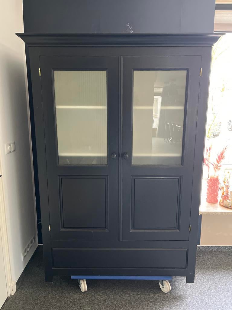 Buffetkast Zwart - 184x120x56 cm - Gebruikt, Ophalen, Gebruikt, 100 tot 150 cm, 150 tot 200 cm