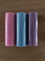 85 Rollen Glitter Tule 15cm x 9m - Roze, Blauw, Paars, Hobby en Vrije tijd, Stoffen en Lappen, Ophalen, Overige materialen, Roze