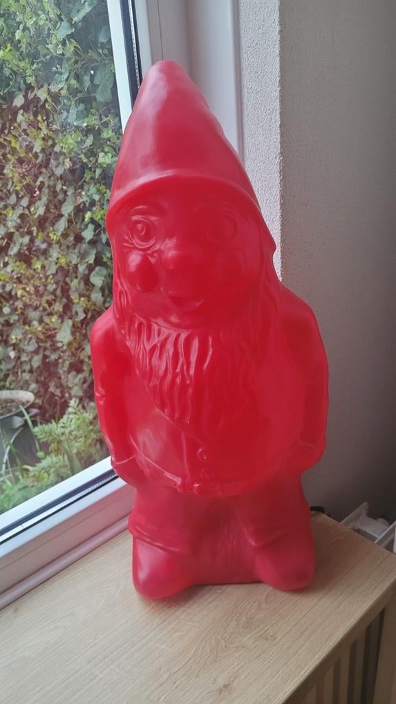 Kabouter Lamp Rood, Ophalen of Verzenden