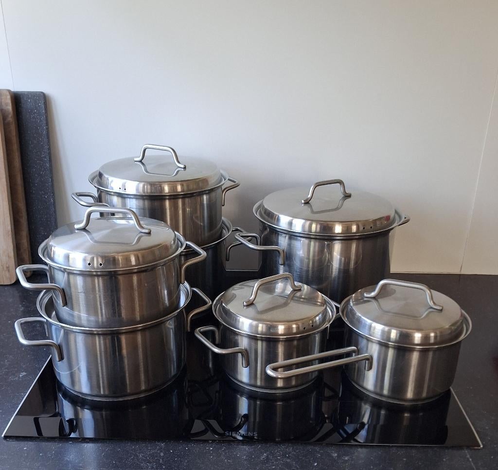 pannen voor koken op elektrisch, halogeen of gas, Huis en Inrichting, Keuken | Potten en Pannen, Ophalen of Verzenden, Gebruikt