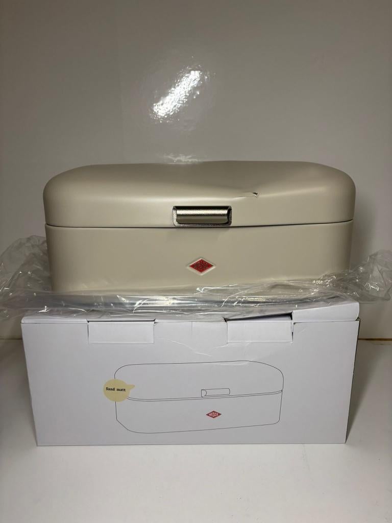 Wesco Breadboy Broodtrommel Sand Mat  – Met kleine deuk, Huis en Inrichting, Keuken | Keukenbenodigdheden, -, Wesco, -, Kunststof