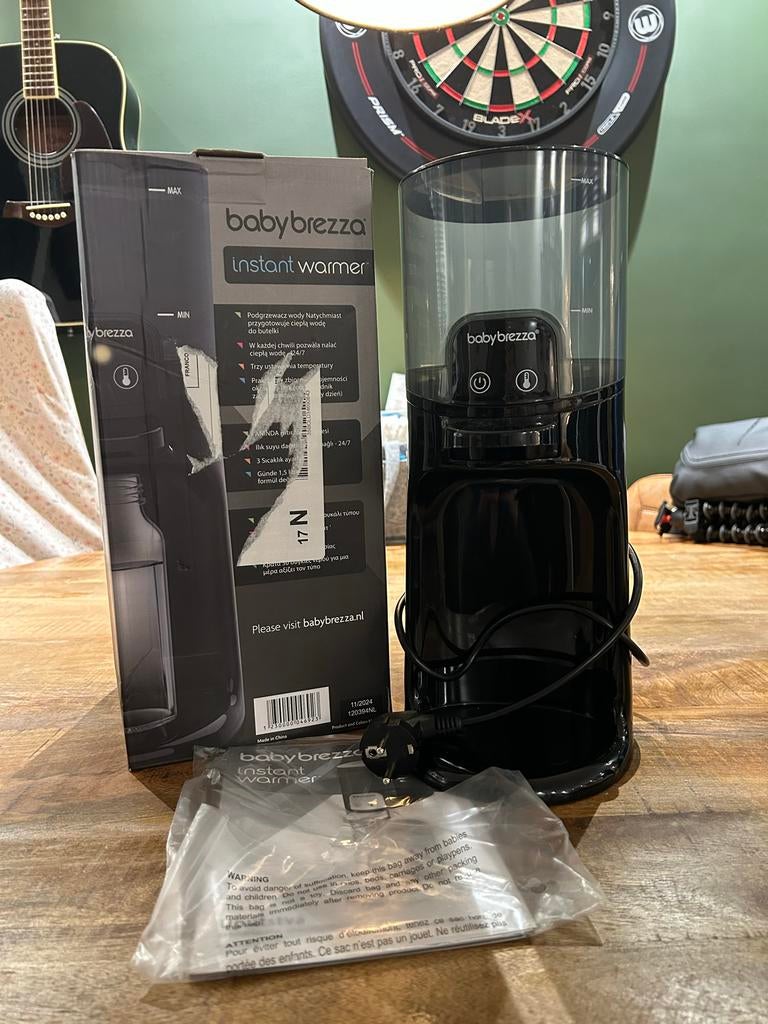 Baby Brezza Instant Warmer Zwart 2, Ophalen of Verzenden, Zo goed als nieuw, Flessen- of potjesverwarmer