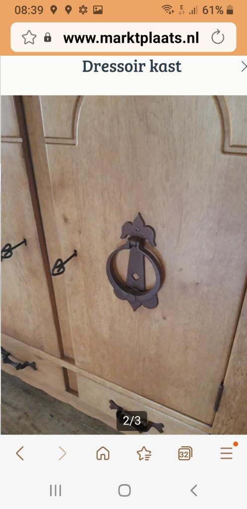 Dressoir kast, Ophalen, Met deur(en), 150 tot 200 cm, Eikenhout