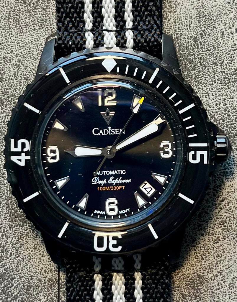 Cadisen ‘fifty fathoms’, nieuw, Sieraden, Tassen en Uiterlijk, Horloges | Heren, Overige merken, Staal, Verzenden, Polshorloge