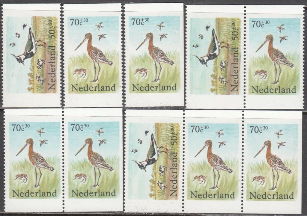 Nederland alle zegels en combinaties boekje 30 Weidevogels, Postzegels en Munten, Postzegels | Nederland, Ophalen of Verzenden