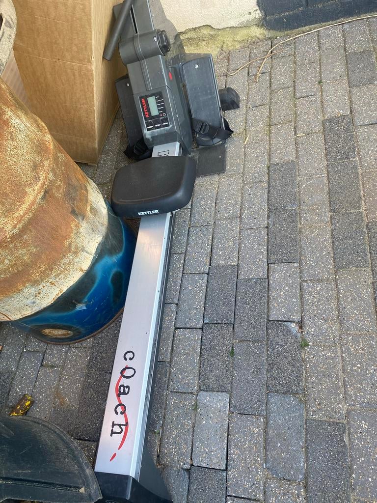 Kettler Coach Roeitrainer - Goed werkend, Sport en Fitness, Ophalen, Gebruikt, Armen, Metaal