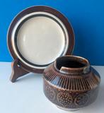 Vintage Arabia Finland/jampotje & bordje, Gebruikt, Ophalen of Verzenden, Bord(en), Overige stijlen